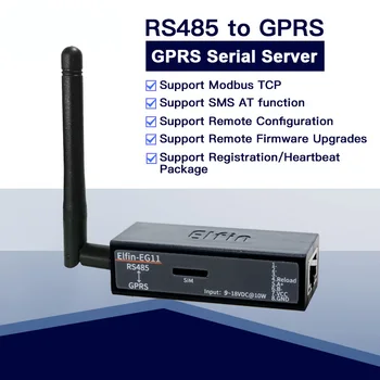 Seriālā Porta RS485, GPRS, GSM Servera Ierīci Converter Module Elfin-EG11 Atbalsta Modbus TCP Protokols