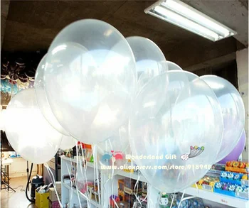 10inch 100gab/partija, skaidrs, caurspīdīgs baloni/Apaļas/pērle/puse, balonu vairumtirdzniecība/lodīšu/ballon/kāzu dekorēšana