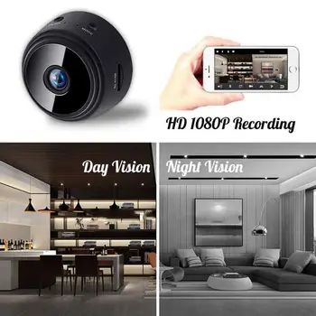 Mini IP Kameras 1080P Sensors, Nakts Redzamības Videokameru Kustību DVR Mikro Kameru, Sporta DV Video Bezvadu Maza Kamera, Tālvadības Monitoru