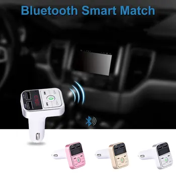 Ātri, USB Auto Lādētājs, Bezvadu Brīvroku Bluetooth 5.0 FM Transmitter Modulators Auto MP3 Atskaņotājs Iphone Ātri Telefonu Lādētājs