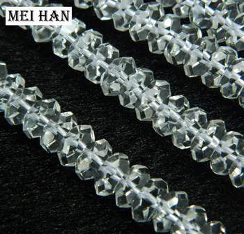 Meihan (105pcs/komplekts) 3.5*7,5 mm dabas balta kristāla, slīpētas rondelle zaudēt krelles rotaslietas pieņemšanas DIY dizains