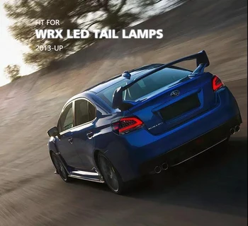Aizmugurējie Lukturi Montāža Subaru WRX 2013-Pārredzamus Skaidrs, TailLamp Dinamisks Auto Piederumi