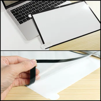 Viegli Ielīmējiet Nav Burbulis Ekrānu aizsargplēvi, ar Melnu Rāmi 2012. -. gadam MacBook Pro ar 13 collu CD ROM Modelis A1278