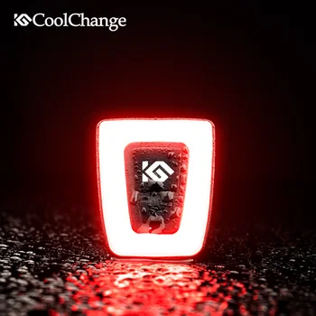 CoolChange Velosipēdu Gaismas USB Uzlādes MTB Bike Light Daudzfunkcionālai Ūdensnecaurlaidīgs Velo Brīdinājuma Gaismas Ķiveres Velosipēdu Flash Gaismas