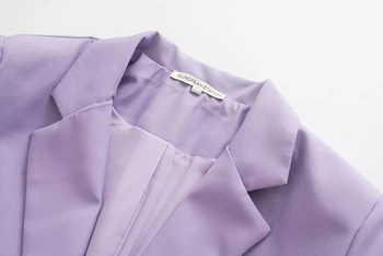 Elegants sieviešu violeta žakete, žaketes 