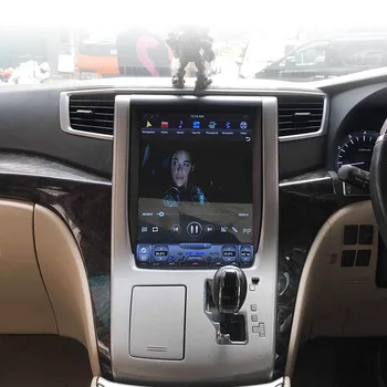 Android7.1 Auto GPS Navigācijas Tesla Stila 12.1 InchVertical auto multimedia player Toyota Alphard 2007. - 2013. gadam navigācijas sistēmas