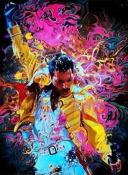 Jauns 5D DIY Dimanta Krāsošana Karaliene Freddie Mercury Dimanta Izšuvumi Rhinestone Attēlu Pilnā Dimanta Mozaīkas Mājas Apdare Dāvanu