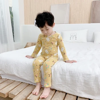 Ir 2021. Pavasarī, Rudenī Bērni Pidžamas Zēniem, Meitenēm Sleepwear Bērniem Toddler Atpūtas Komplekts Pusaudži, Kas Apģērbu Komplekts