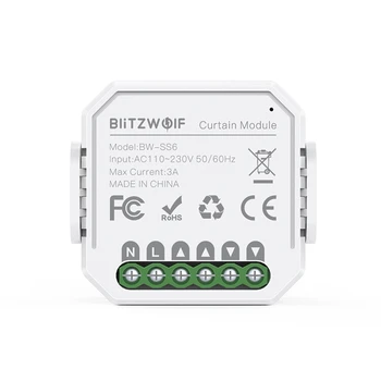 BlitzWol BW-SS6 WIFI Smart Aizkaru Modulis APP Tālvadības pults Laiks Atvērt/Aizvērt Strādāt ar Google Palīgs Alexa Smart Home