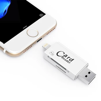 USB 3.0 OTG Flash Drive Zibens Karšu Lasītājs microSD/SDHC/SDXC atmiņas karte SD SDHC SDXC Cardreader iPhone Android