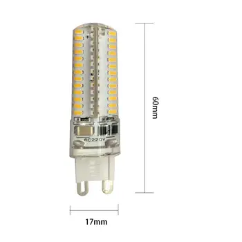 5gab G9 LED Lampas, Silts/Dabiski/Auksti Balta Mini LED Spuldzes 104LED 3014smd AC220V/AC110V Lustras Gaismas Aizvietot Halogēna Lampas