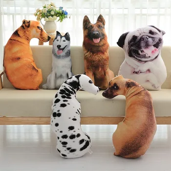 Gudrs Suns 3D Simulācijas Formu, Plīša Dzīvnieku Rotaļlietas Spilvena Komfortu Spilvena Guļ Biedrs Lelle Bērniem