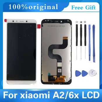 2160*1080 AAA Kvalitātes LCD Ar Rāmi XiaoMi Mi A2 MIA2 LCD Ekrānu Nomaiņa XiaoMi 6X LCD digitizer Montāža