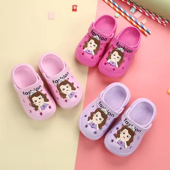 Disney bērnu caurumu kurpes zēniem karikatūra iekštelpu bērnu čības meitenes princese saldēti sandales