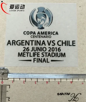 2016. gada COPA AMERICA Argentīna NOBEIGUMA Detaļu ARGENTĪNA ČĪLE VS 2016. gada Copa America centenario pēdējā spēle Argentīna plākstera plāksteris MESSI