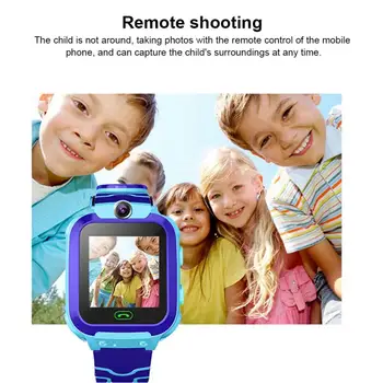 Bērnu Pozicionēšanas Smart Skatīties Q12 Smartwatch Bērniem Studentu Anti Zaudēja Smart Skatīties Balss Zvanu Par Android, IOS Telefoniem