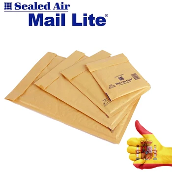 MailLite®Lodziņā 100 stepēts aploksnes brūna soma pār burbulis, kas izklāta pasta somas Kraft papīra maisiņu izvēlēties jūsu pasākums