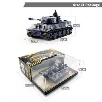 4 Krāsas Mini Tiger Militāro Kaujas RC Tanku Attālās Radio Vadības Armijas Panzer Bruņu Bērniem Elektroniskās Rotaļlietas Zēniem Bērniem Dāvanu