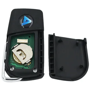 Modernizētas Tālvadības Auto Atslēgu Fob 433MHz 4C Chip 