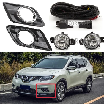 LED miglas gaismas, Nissan X trail, T32 Negodīgi SUV-2017 miglas lukturi priekšējo lukturu Slēdzis Siksnu Segtu vadu halogēnu miglas lukturi