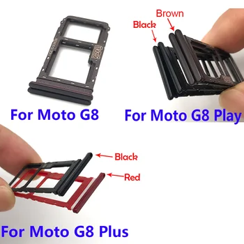 10Pcs/Daudz, Mikro Nano SIM Kartes Turētāju, Renes Slots Turētāju Adapters Ligzda Motorola Moto G8 / G8 Plus / G8 Spēlēt