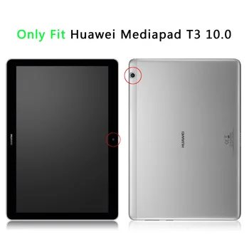 Ultra Slim Ādas Gadījumā Huawei MediaPad T3 10 AGS-L09 AGS-W09 9.6 stāvēt vāks huawei honor spēlēt Pad 2 9.6 gadījumā+filma+pildspalva