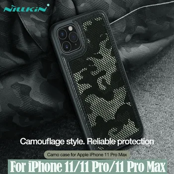 IPhone 11 Pro Max Gadījumā NILLKIN Camo Gadījumā Maskēties Modelis, Audums Pret Ūdens Šļakatām Aizmugurējo Vāciņu Priekš iPhone 11 / 11 Pro