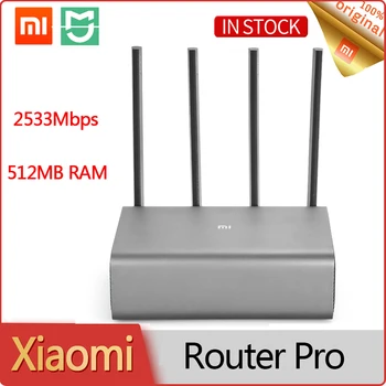 Xiaomi Maršrutētāju Pro 2533Mbps 512 MB Smart Bezvadu WiFi Repeater 2.4 GHz 5.0 GHz Dual-band 4 Antenas wi-fi Tīklu, Tīkla Paplašinātājs