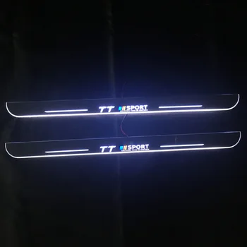 LED Pretnodiluma Plāksnes Pedāli, gaismas, auto durvis, Palodzes Paņēmiens Gaismas Audi TT Quattro Roadster, Coupe Akrila Pārvietojas lampas