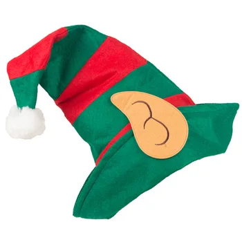 1PC Smieklīgi Partiju Cepures, Ziemassvētku Cepures Ilgi Svītrainais Uzskatīja, Plīša Elf Cepuri Brīvdienu Tēmu Cepures Ziemassvētku Aksesuāru
