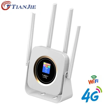 TianJie 4G LTE, Wifi Rūteris, CPE 4G Modemu Mobilo Hotspot Bezvadu Platjoslas Wifi Ar SIM Solt Ap Wi fi Maršrutētāju Visuma Vārti