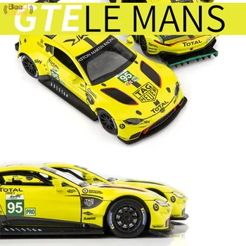 1:32 Sakausējuma Transportlīdzekļu Automašīnas Modeļa Aston Martin Vantage GTE Le Mans Lējumiem Metāla Rotaļlieta Modelis Pull atpakaļ Skaņas, Gaismas Sacīkšu Auto