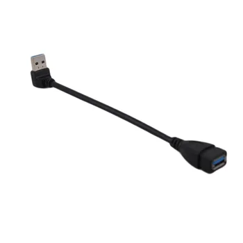 L Tips 20cm USB 3.0 ESMU Vīrietis ar 3,0 AF Sieviešu Leņķveida 90 Pagarināšanu Adaptera kabeli, pa labi/pa kreisi/uz augšu/uz leju kabeli Tablet