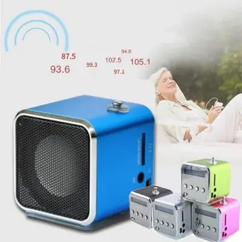 Mini Portable Speaker TD-V26 MP3 Mūzikas Atskaņotājs ar LCD Atbalsts, FM Radio Micro TF SD Stereo Skaļrunis Klēpjdatoru Mobilie Telefoni
