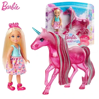 Sākotnējā Barbie Lelle Dreamtopia Unicorn Chelsea Lelles Baby Meitenes Poniju Māja, Rotaļlietas, Aksesuāri Bērniem Rotaļlietas Bērniem Juguetes