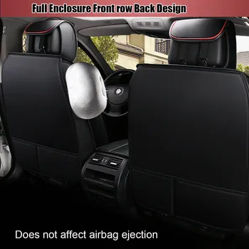 13pcs Luksusa PU Ādas Automašīnu Sēdekļu attiecas Spilvena Auto Sēdekļa Spilvena Aizsargs Segtu priekšā, Aizmugurē Seatpad Pilns Komplekts, 5 Sēdvietas Automašīnas
