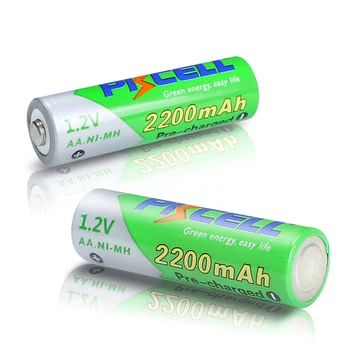 10PCS PKCELL AA 2200MAH baterijas 1,2 V NIMH aa Akumulatori 2A precharge LSD Akumulatori Ni-MH Fotokameras rotaļlietas