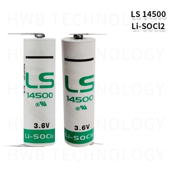 4GAB/daudz Jaunu SAFT LS14500 AA ER14505M 3,6 v litija bateriju 2600mah, ar lodēšanas tapām, iekārtas un instrumenti akumulatora