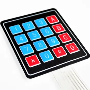 10pcs/daudz 4*4 4x4 Matrica Masīvs Tastatūras 16 Taustiņu Membrānu Switch Tastatūra DIY Starter Kit