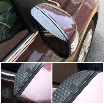 Auto Stils Atpakaļskata Spogulī, Uzacu Lietus Rīkiem Vairogs Anti-lietus Pārsegs Uzlīmes Honda CRV Odyssey HRV Vezel Džeza Fit 2007-2019