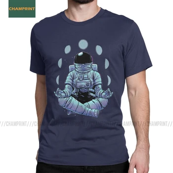 Vīriešu T-Krekls Meditācija Budas Smieklīgi Kokvilnas t-veida Krekls ar Īsām Piedurknēm Zen Budisma Garīgo T Krekls Apkalpes Kakla Topi Plus Lieluma