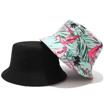 Ziedu lapu tropu drukāt zvejnieka cepure vasaras poniju cepuri, pludmales UPF 50+ aizsardzība pret sauli spaini cepures sievietēm, vīriešiem bob 11 KRĀSAS