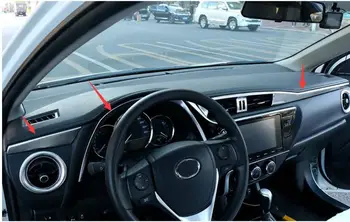 Toyota Corolla 2016 2017 2018 ABS Chrome Automašīnas mērinstrumentu paneļa, Paneļa centrā konsoles apdari 3pcs