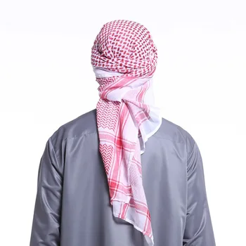Musulmaņu Hijab Cilvēks Šalles Izšūta Šalle arābu Cilvēks Šalle Shemagh Šalle arābu Keffiyeh Wrap galvas apsējs Palestīnas islāma apģērbi