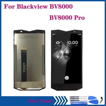 Oriģināls Par Blackview BV8000 LCD displejs, Touch Screen Digitizer Komplekts Blackview BV8000 Pro BV 8000 LCD Telefonu Aksesuāri