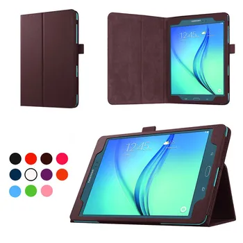 Litchi Modeli Samsung Galaxy Tab T350 Stāvēt PU Leather Cover Case for Samsung Galaxy Tab 8.0 T350 T355 8