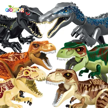 Liela Ēka ar Grupu Dinozauru Jurassic Tyrannosaurus Rex Pasaulē 2 Asamblejas Ķieģeļi Skaitļi Dinozauru Pterosaur bērniem rotaļlietas zēniem rotaļlietas