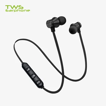 Magnētiskā Bezvadu Bluetooth Austiņas Brīvroku Austiņas Stereo Sporta Neckband Earbuds Bezvadu Austiņas ar Mic Visiem Tālruni