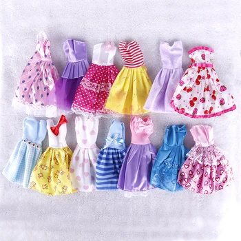 10Pcs/Komplekts Princese, Seksīga Kleita Kāzu svinības Valkāt Rozā Mežģīņu Svārki Sajauc Tērpu Apģērbu Baby Lelle, Aksesuāri, Rotaļlietas, Dāvanas #259213