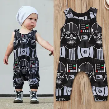 Jaundzimušiem Zīdaiņiem Un Bērniem, Bērnu Zēniem Star Wars Romper Bodysuit Jumpsuit Apģērbs Apģērbs